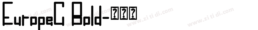 EuropeC Bold字体转换